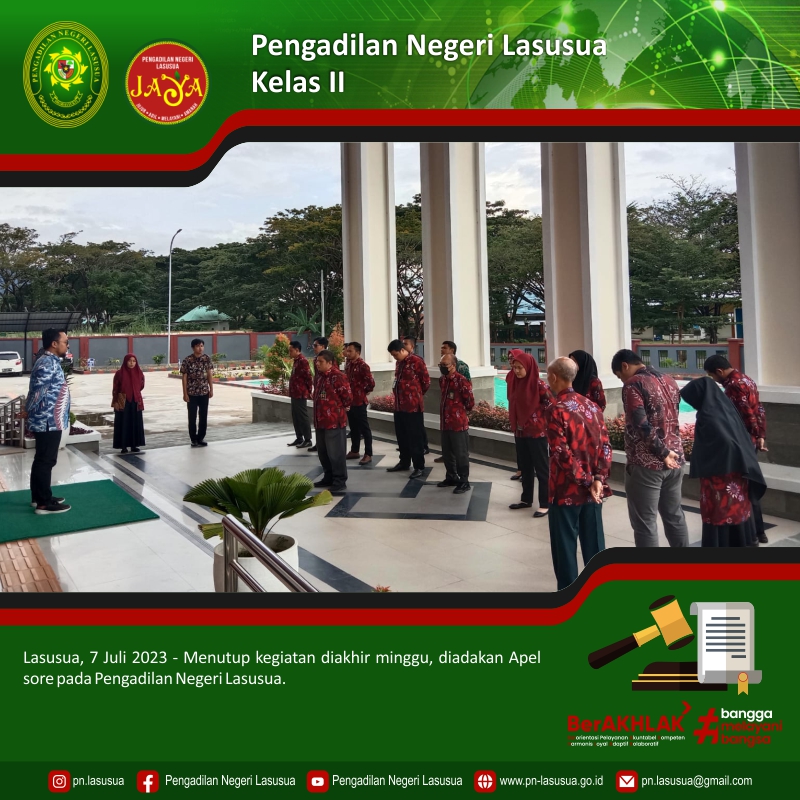 Apel Sore Pengadilan Negeri Lasusua